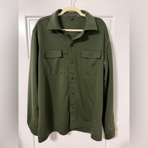 Mercer+Mettle Mens Double Knit Snap Front Jacket - Townsend Green